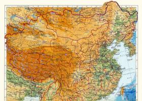Подробная географическая карта мира на русском языке: где находится Китай с городами и провинциями?